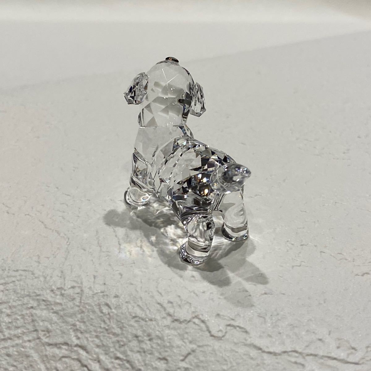 仔犬　犬の置物　スワロフスキー SWAROVSKI クリスタルガラス