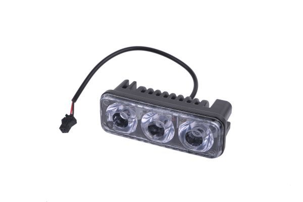 高輝度 12V 3連 LED デイライト フォグランプ 左右 5個セット 汎用品 大玉 超軽量 アルミ (ブルー)a12-02-02_画像8