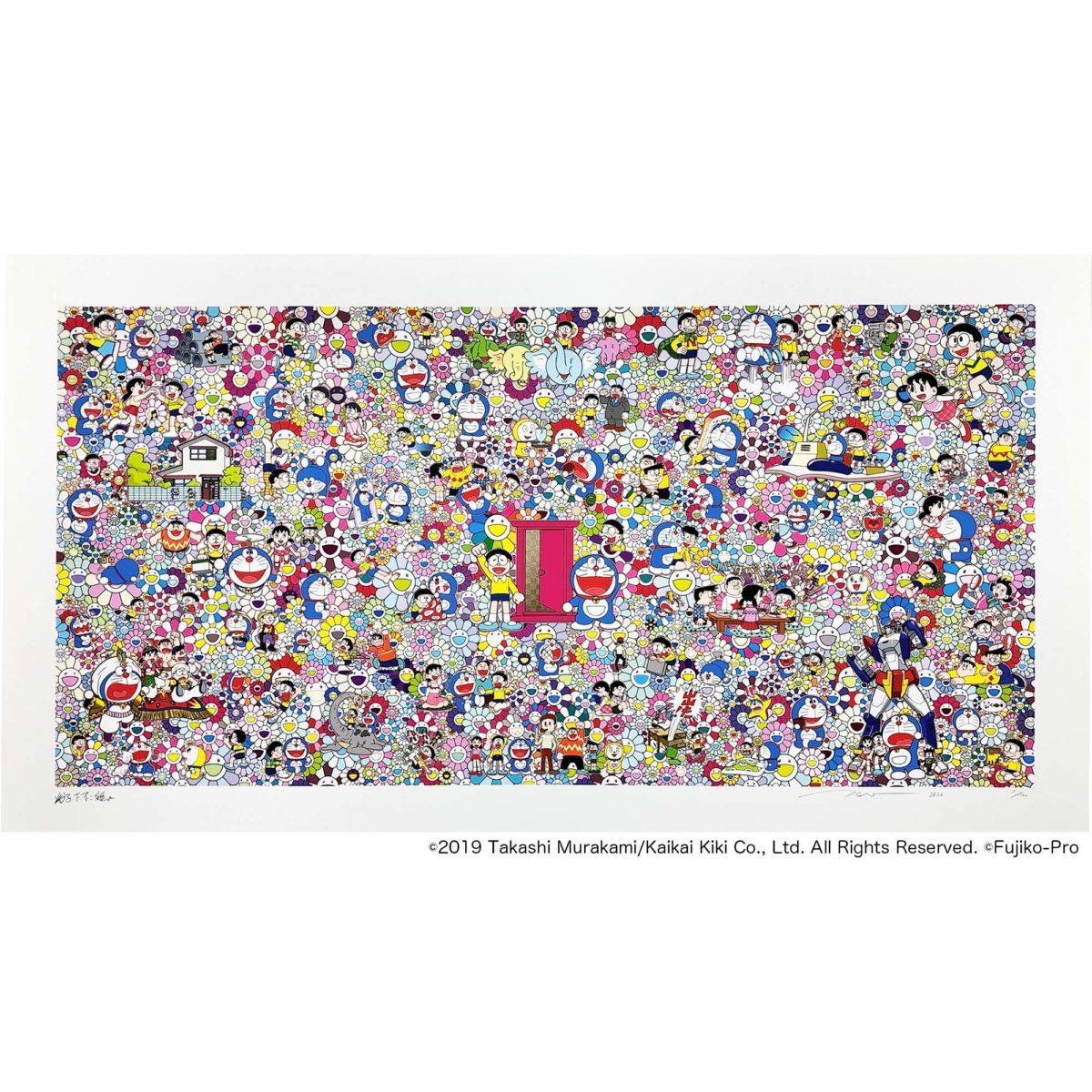 100枚限定/村上隆/Takashi Murakami/版画/記憶の中のドラえもん/kai kai kiki/カイカイキキ/Tonari no Zingaro/トナリノジンガロ/Doraemon_画像1