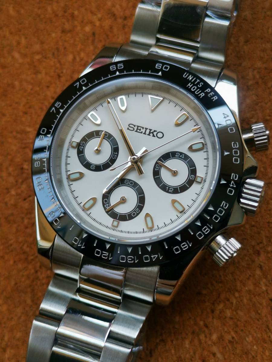 Yahoo!オークション - 1円~ SEIKO カスタム デイトナ パンダ文字盤 mo...