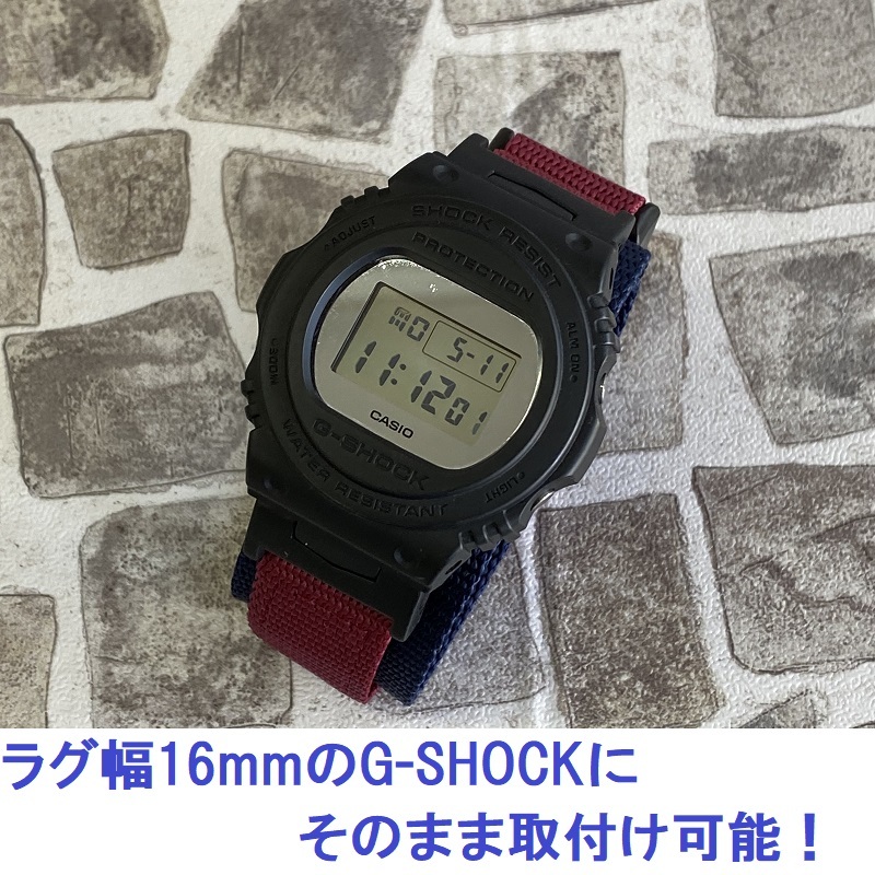 送料無料★特価 新品★BAMBI 時計ベルト ナイロンバンド 14mm 16mm 18mm 20mm対応 G-SHOCK対応可 グレー バンビ 定価税込3,300円