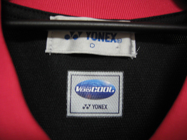 YONEX　ポロシャツ　サイズ：O　白／赤／黒　タグなし未使用品　ヨネックス_画像3