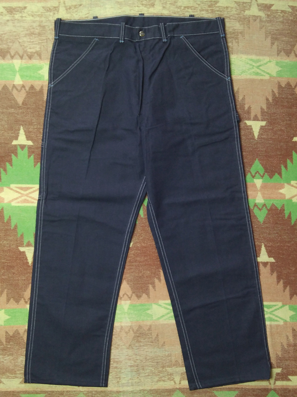  dead stock [sia-z] 70s Sears Denim Work Pants 70 period Work painter's pants navy Denim Hercules Vintage 60s80s