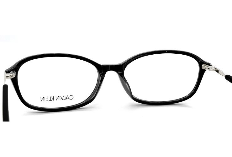 新品 カルバンクライン メガネ ck19557a-001 calvin klein 眼鏡 オーバル 型 めがね アジアンフィット モデル 黒ぶち_画像4