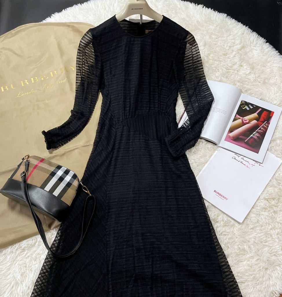 BURBERRY LONDON☆極美 シルクワンピース/ドレス☆定価12万 コート