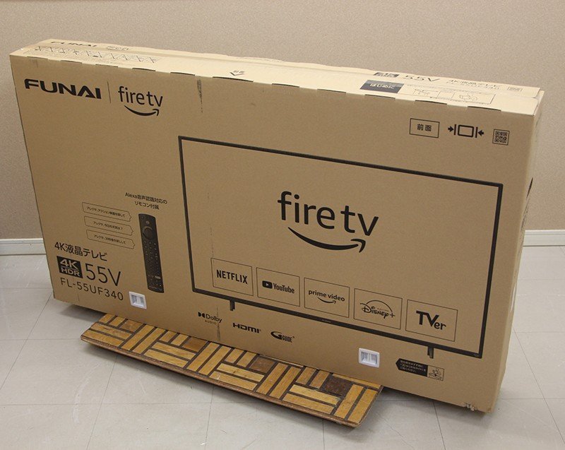 フナイ 55V型 4K液晶テレビ Fire TV 搭載 Alexa 対応 4K ダブル