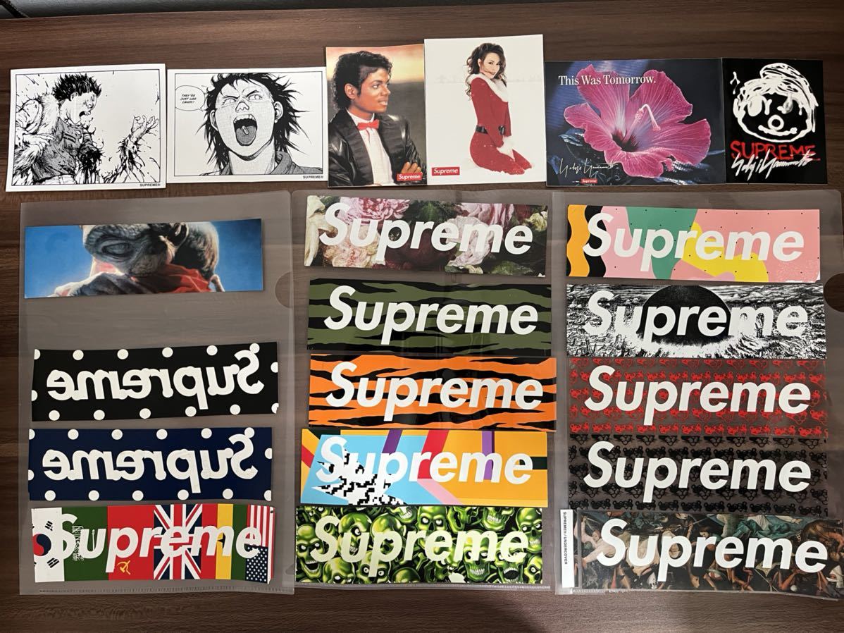 supreme ステッカー セット BOX LOGO AKIRA Yohji Yamamoto Michael