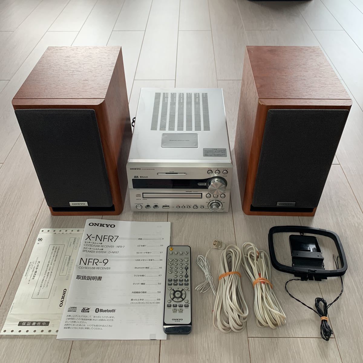 動作品 ONKYO オンキョー X-NFR7 CD/SD/USB/Bluetooth レシーバー