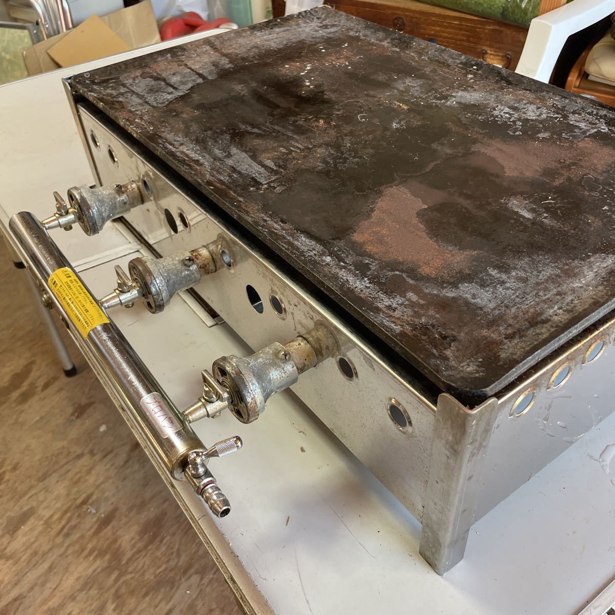 中古グリドル LPガス 鉄板焼き chateauduroi.co