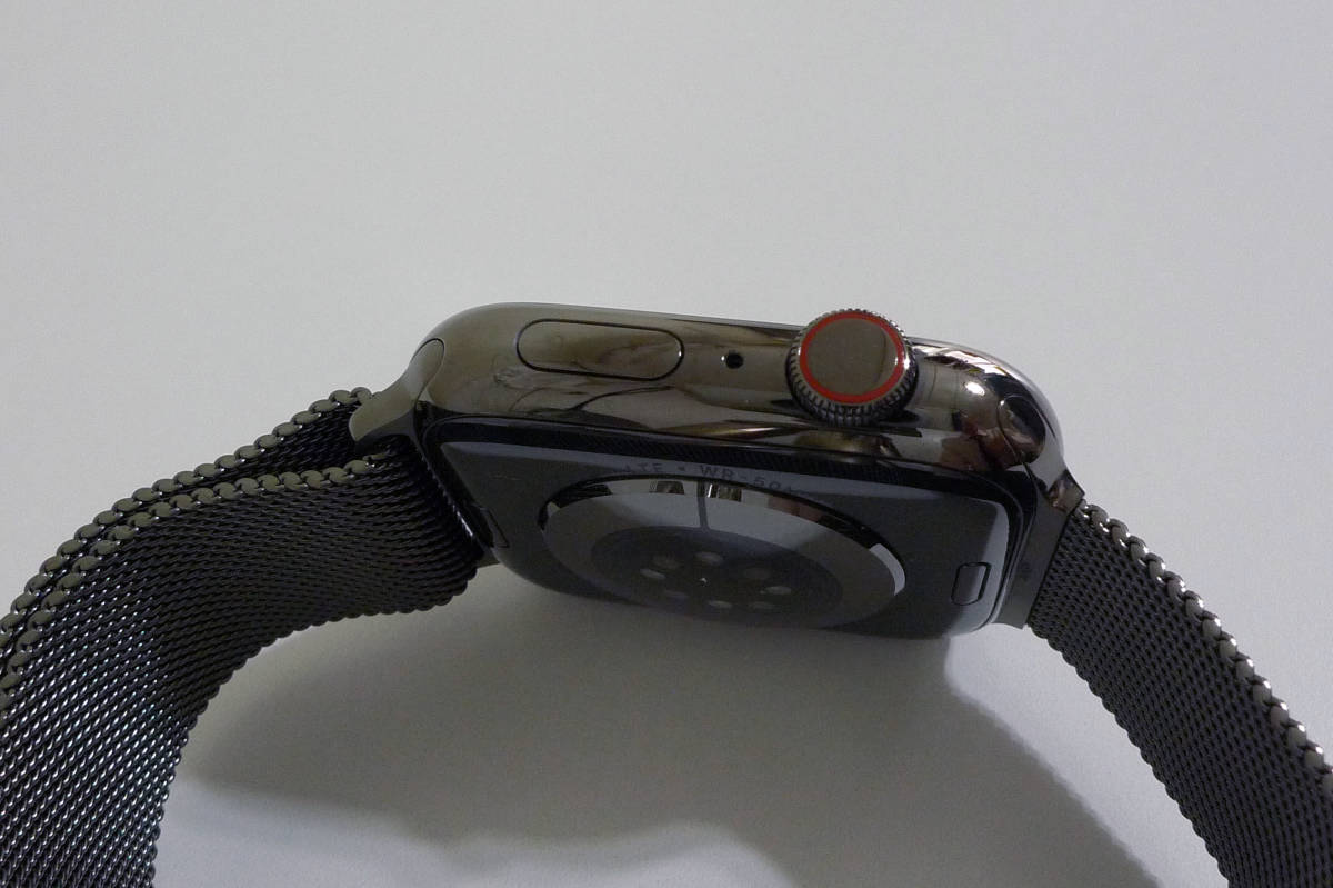 極美品 Apple Watch Series 7 45mm グラファイトステンレス ミラネーゼ