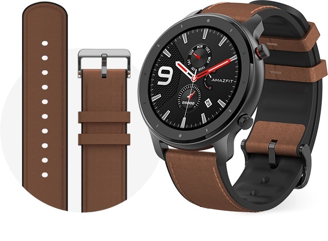 美品】Amazfit GTR 47mm スマートウォッチ ベルト新品 おまけ(替え