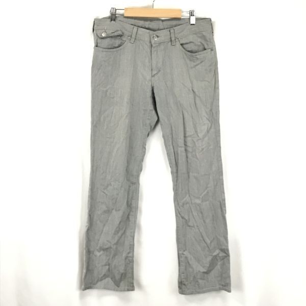  Takeo Kikuchi * polyurethane coating / tapered pants [ men's 5/ length of the legs 76cm/ gray ]*BG674