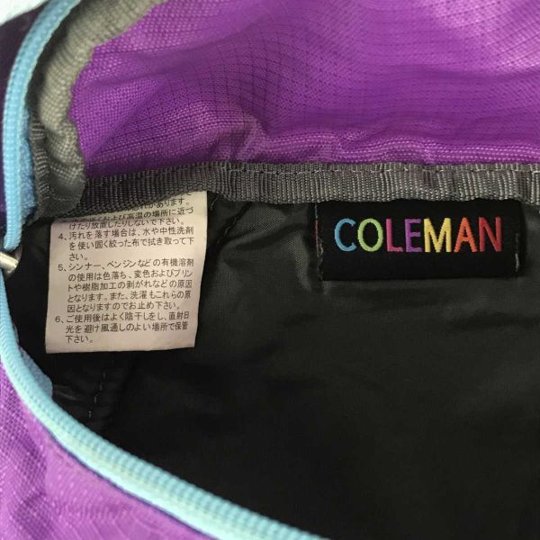 Coleman★コールマン★ウエストポーチ★ウエストバッグ★ボディバッグ★紫★パープル◆1-273_画像8