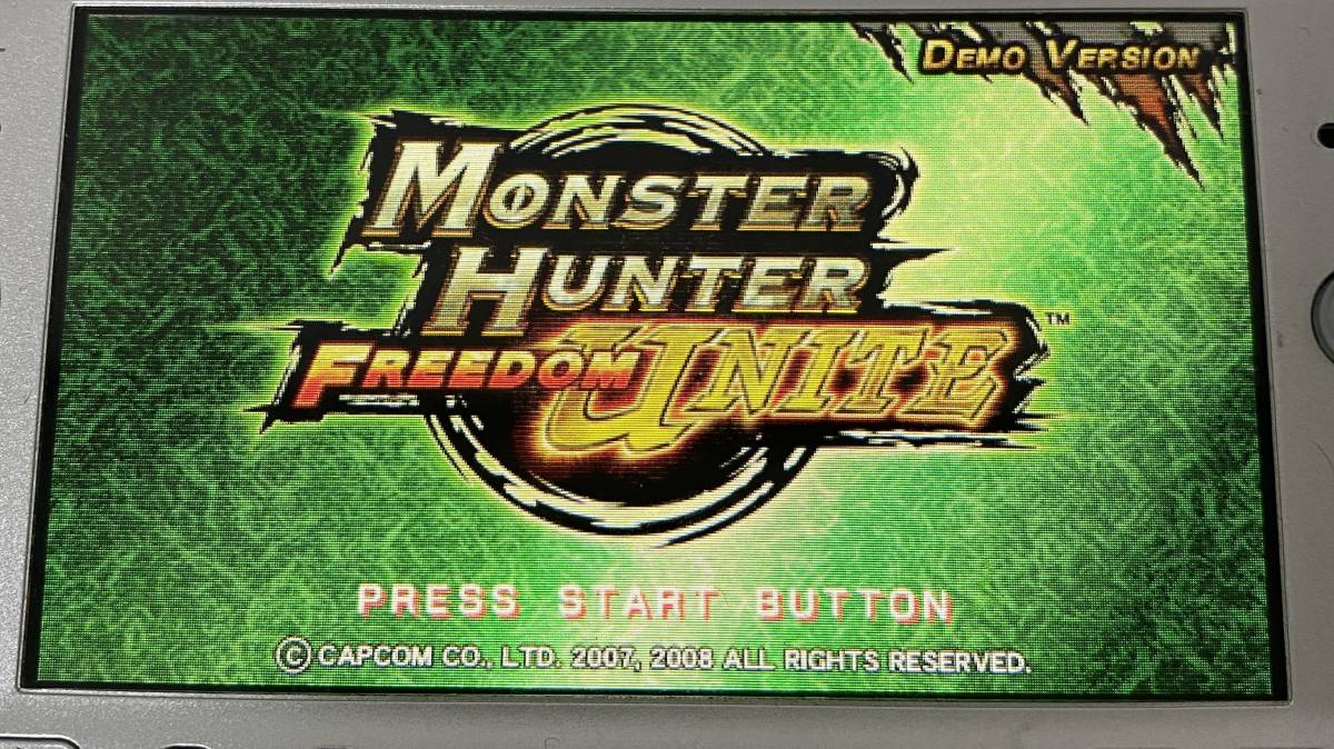 モンスターハンターポータブル 2nd G Monster Hunter Freedom Unite 海外版 欧州版 体験版 demo PSP 非売品 レア