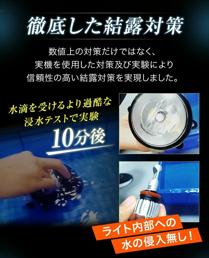 LEDフォグランプ イエロー 2色 ホワイト フリード GB3 GB4 FOG ホワイト 白 フォグライト フォグ灯 LEDバルブ LUMRAN EZ 正規品_画像8