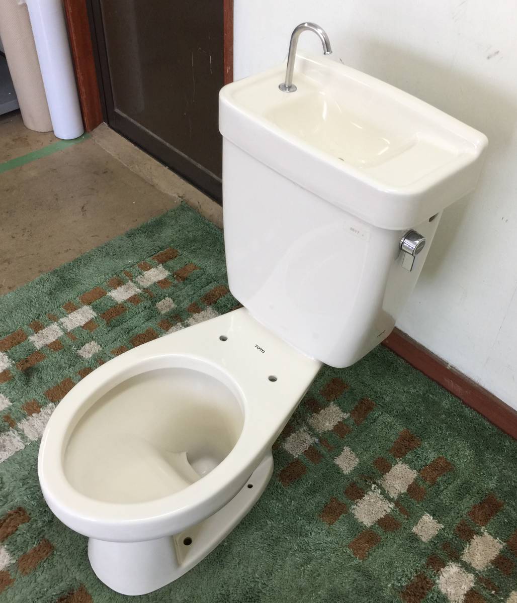 【】TOTO☆トイレ便器(床下排水)☆洋式便器「C420」とタンク「S517」のセット☆#54R(アイボリー)☆直接引き取り可 4