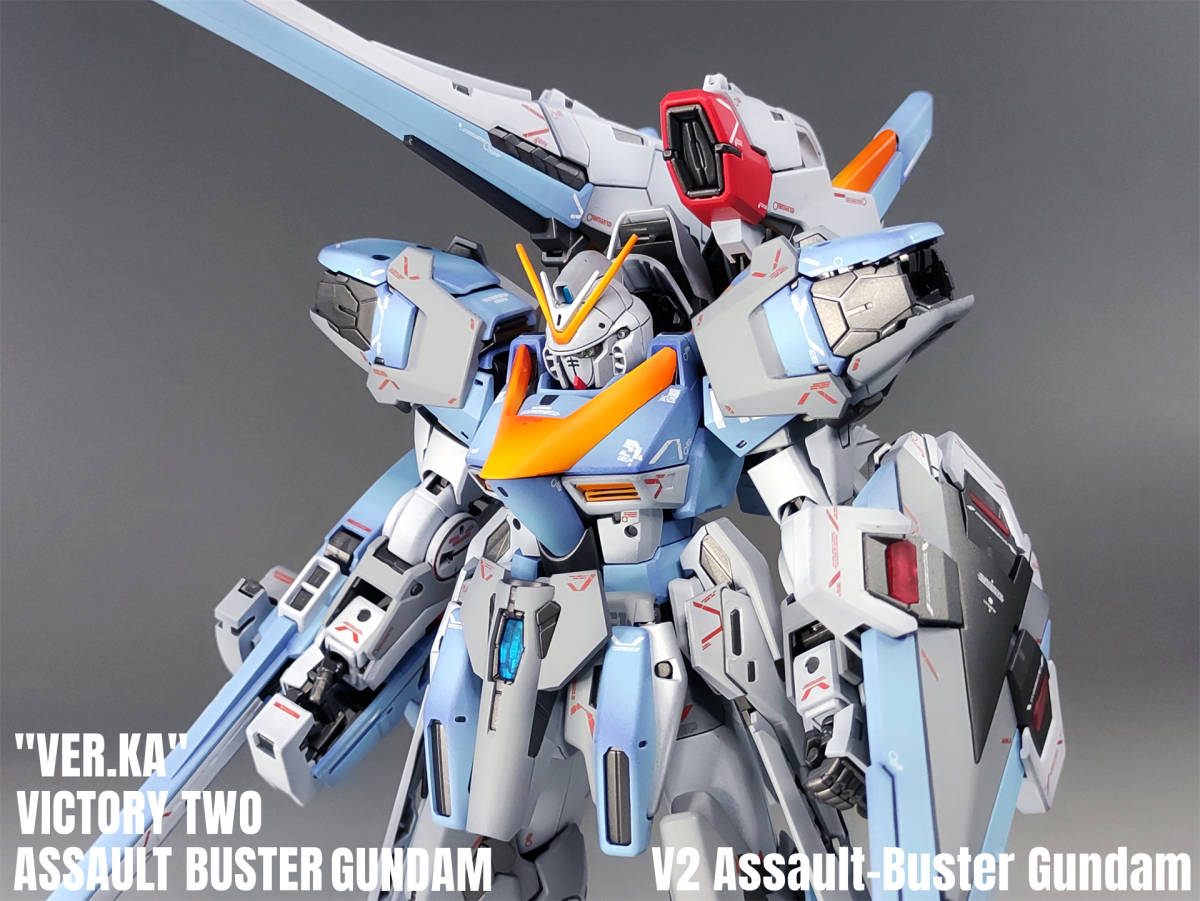 ã€�MG 1/100 V2 Assault-Buster Gundam V2ã‚¢ã‚µãƒ«ãƒˆãƒ�ã‚¹ã‚¿ãƒ¼ã‚¬ãƒ³ãƒ€ãƒ  å¡—è£…å®Œæˆ�å“�ã€‘MG-189G-80