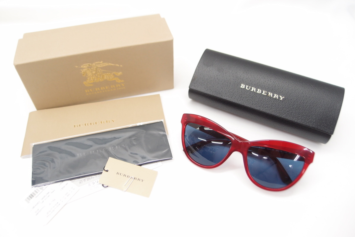 BURBERRYバーバリーセルフレーム新品未使用品イタリア製パープル