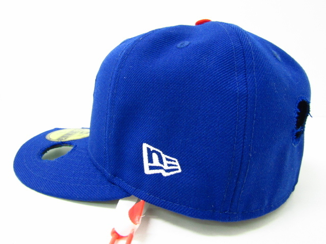 NEW ERA × OFF-WHITE × MLB CHICAGO CUBS CAP “BLUE RED” 帽子 SIZE:58.7cm♪CA718_画像2