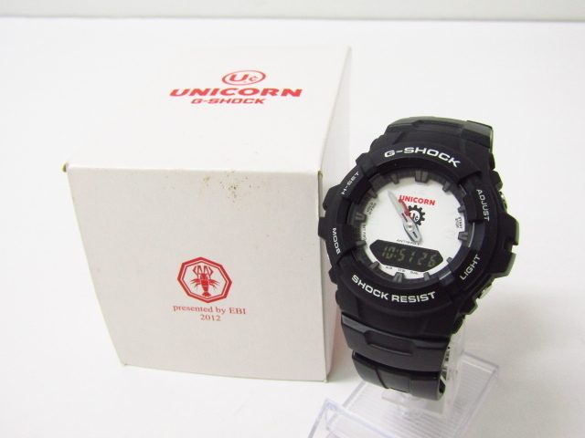 CASIO G-SHOCK カシオ G-ショック × UNICORN G-100 デジタル腕時計 箱付き♪AC22957