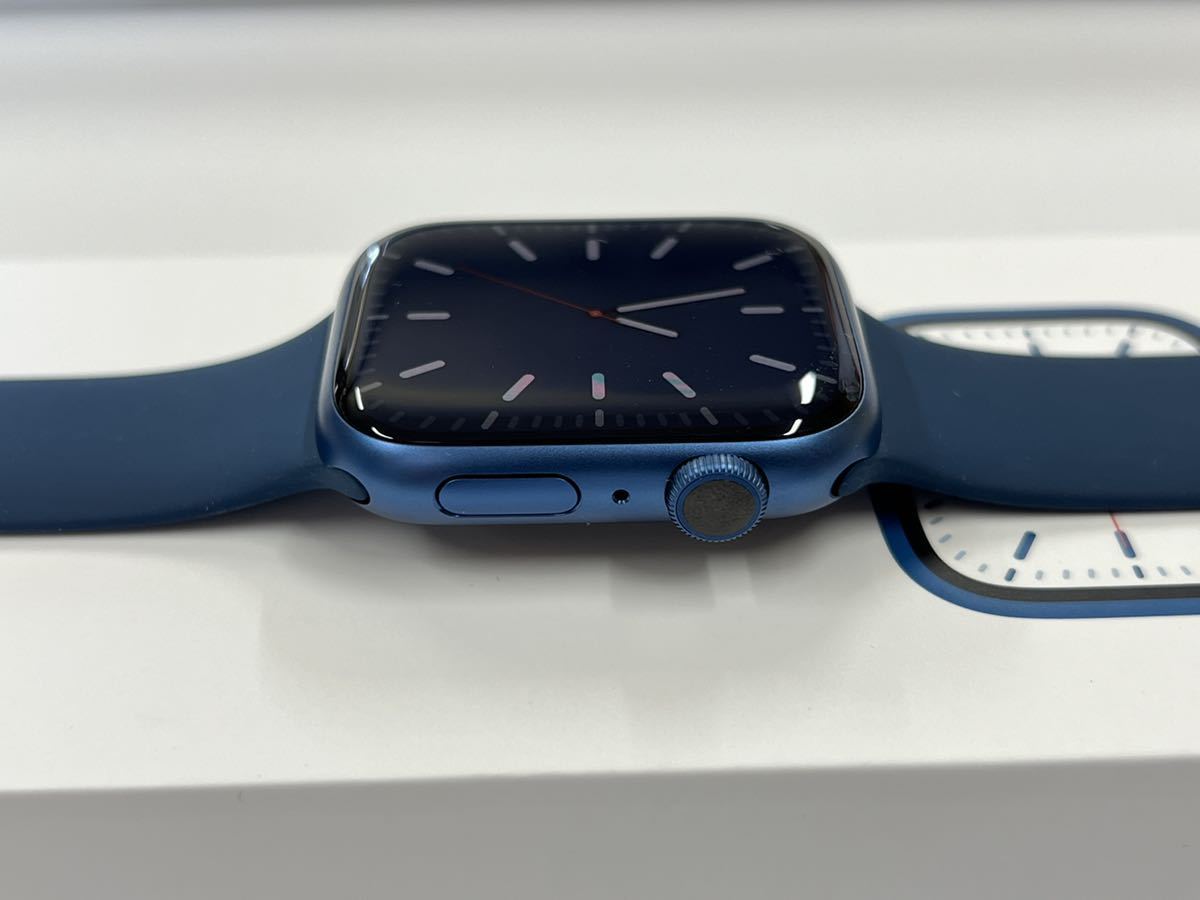 ☆即決 超美品Apple Watch series7 45mm ブルーアルミニウム アイビス