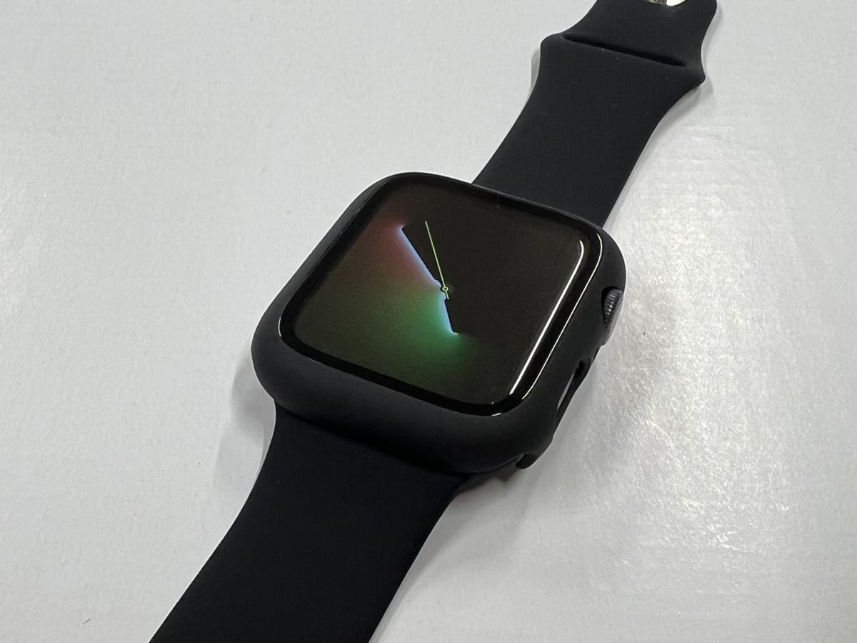 ☆即決 初めての方にもオススメ！ Apple watch Series5 スペースグレイアルミニウム GPSモデル 44mm アップルウォッチ 1012 - 17