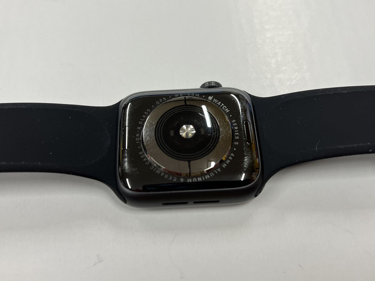 ☆即決 初めての方にもオススメ！ Apple watch Series5 スペースグレイアルミニウム GPSモデル 44mm アップルウォッチ 1012 - 15