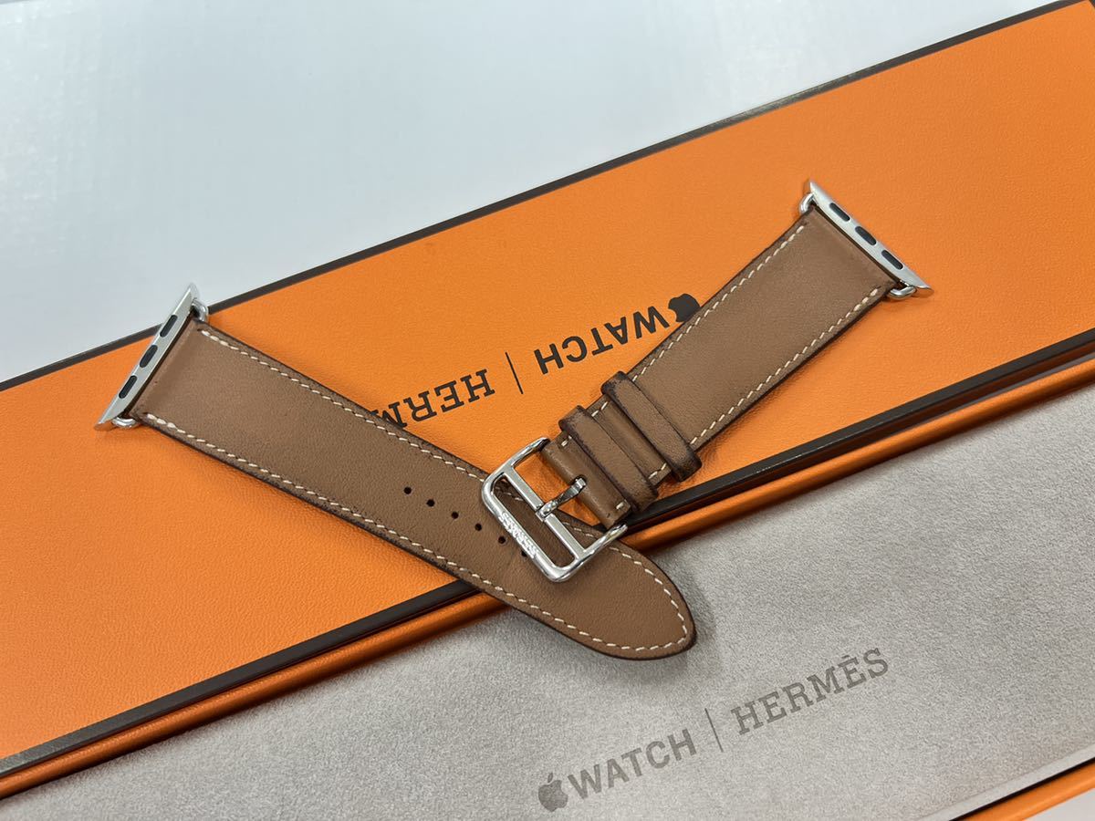 純正 Apple watch HERMES 44mm レザーバンド