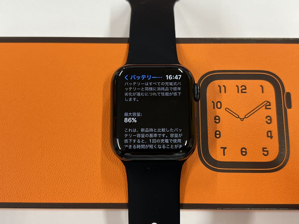 ☆即決 美品 Apple Watch series5 HERMES 40mm ブラック 本体 アップル