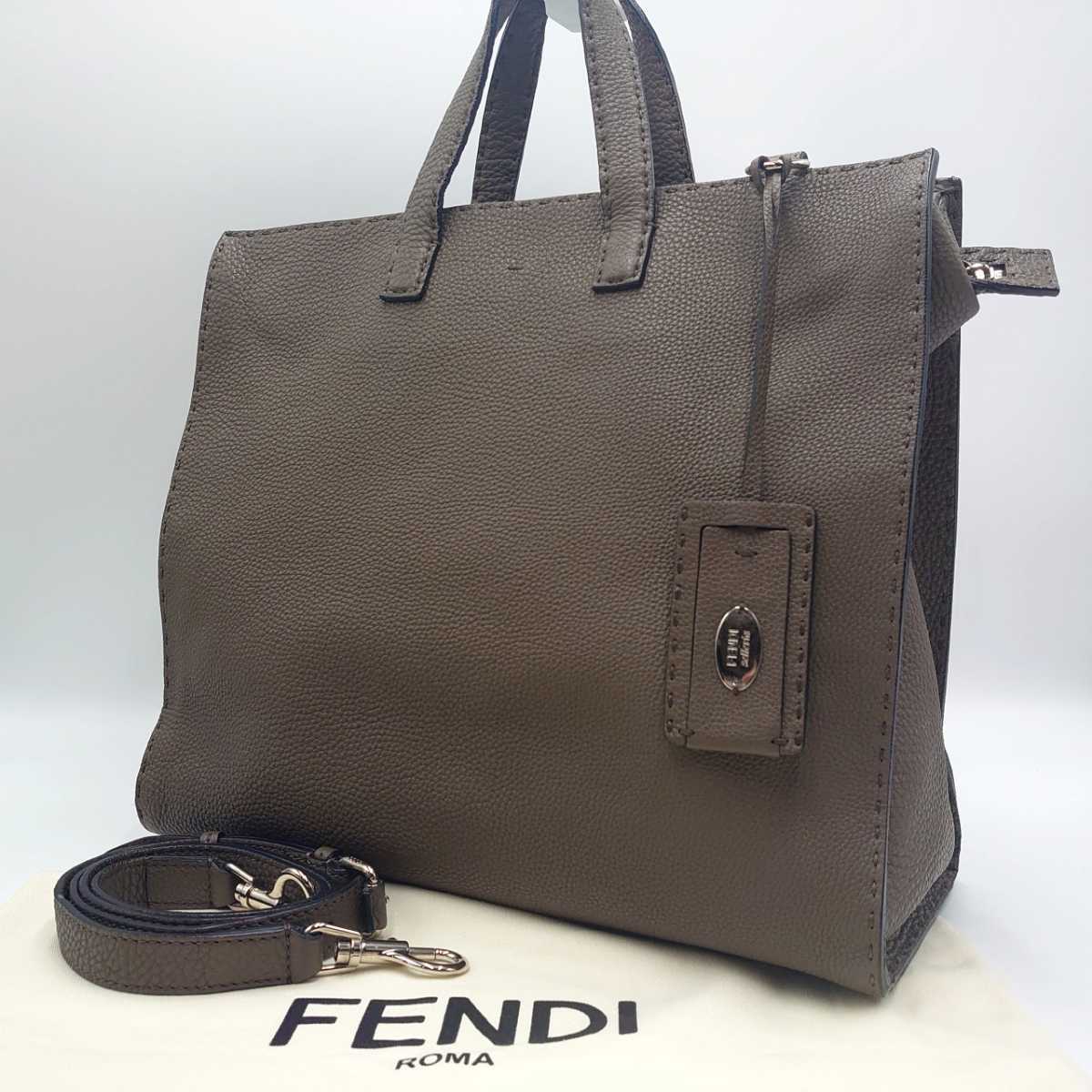 1円【極美品】FENDI フェンディ セレリア 2way ショルダー トート ...