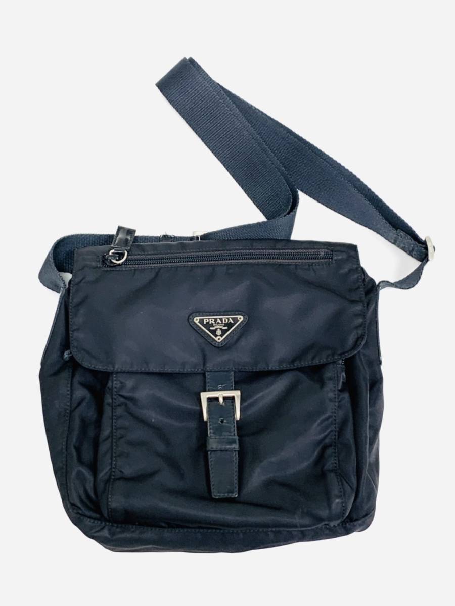 PRADA プラダ ナイロン ショルダーバッグ B8994 VELA NERO 黒 テスート