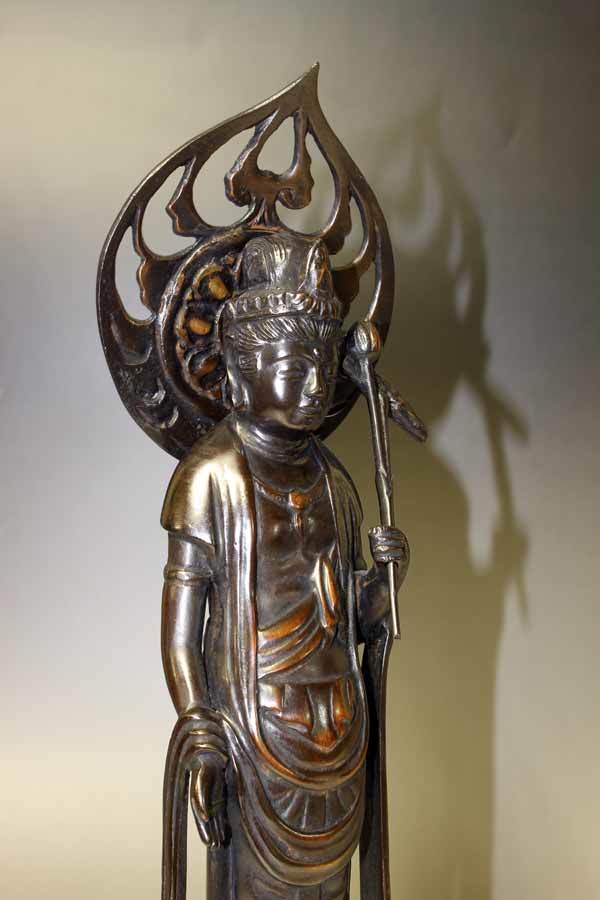 仏師松久宗琳作 仏像 瑠璃観音 立像 共箱 仏教美術 立像 美術品 | www