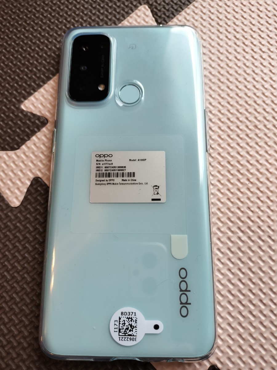 好評販売中 OPPO Reno5A SIMフリー esim対応モデル アイスブルー スマートフォン本体