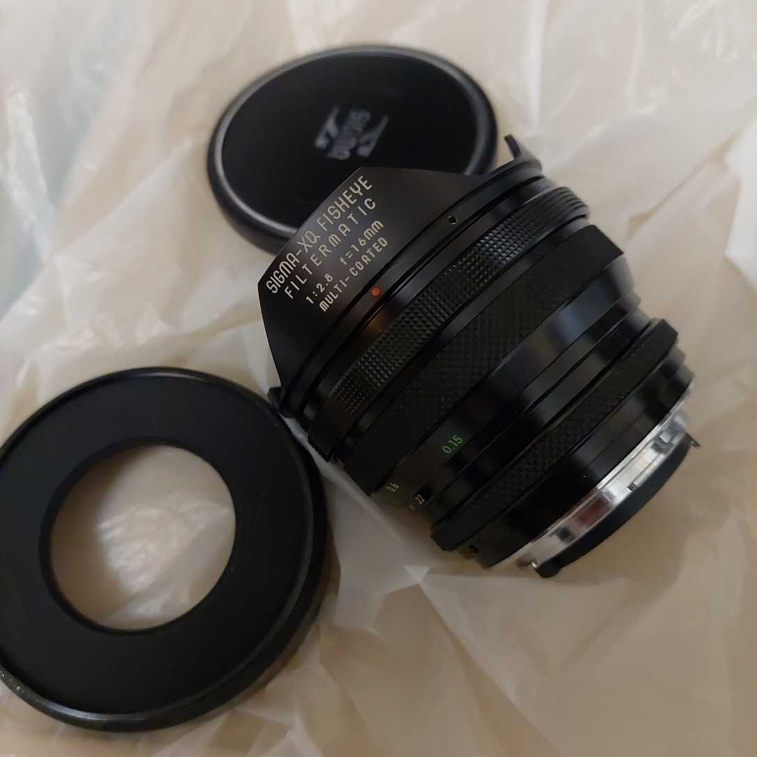 KK〉SIGMA-XQ フィッシュアイレンズ 1:2.8 f=16mm FILTERMATIC シグマ