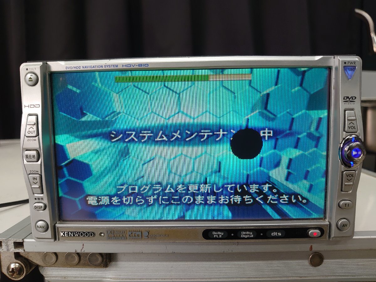 [ лот передний рабочее состояние подтверждено ] Kenwood KENWOOD HDD navi HDV-810 CD DVD б/у товар 2DIN автомобильная навигация навигационная система navi HDD Junk распродажа 