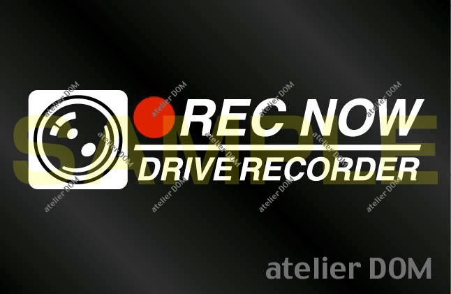 Atelier Dom Original Drive Recorder Sticker Dora Recoic Sticker [Цвет символа наклейки: белый] Значение 3 части набор