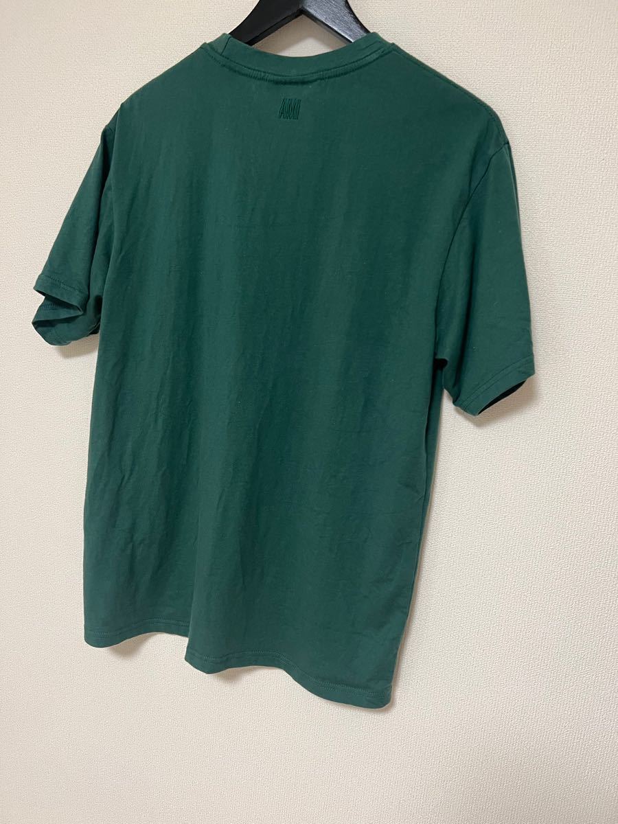 amiparis Tシャツ アクア(モスグリーン) Mサイズ 美品 アミパリス/ami alexandre mattiussi/TシャツM#アーミー