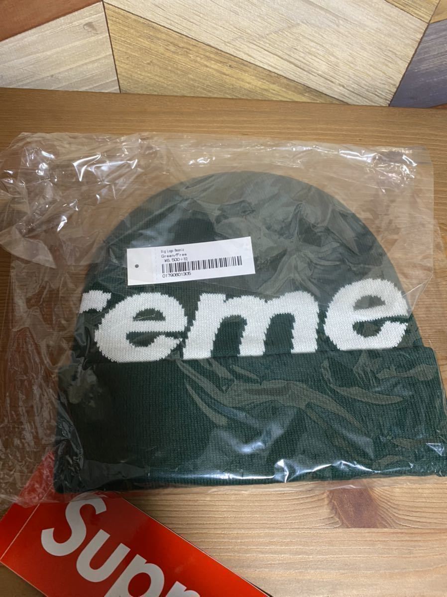 Supreme BIG Logo Beanie 21AW RED Green new era TNF the north face dunk sb box logo 国内正規 22SS Burberry Tiffany unbro garon