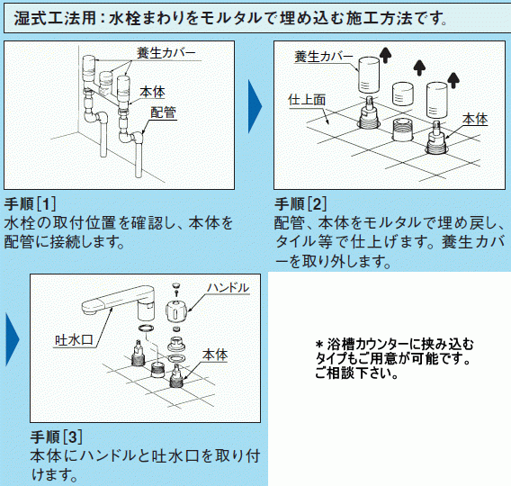 吐水口がオシャレなバス水栓です。 【送料込】