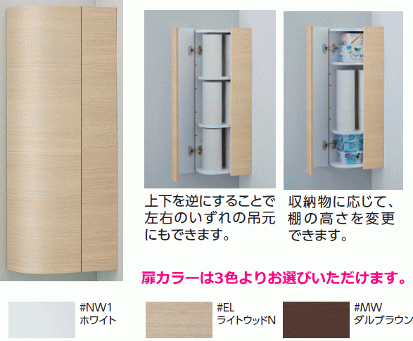 店舗や飲食店のトイレにデッドスペースを利用出来るキャビネット-
