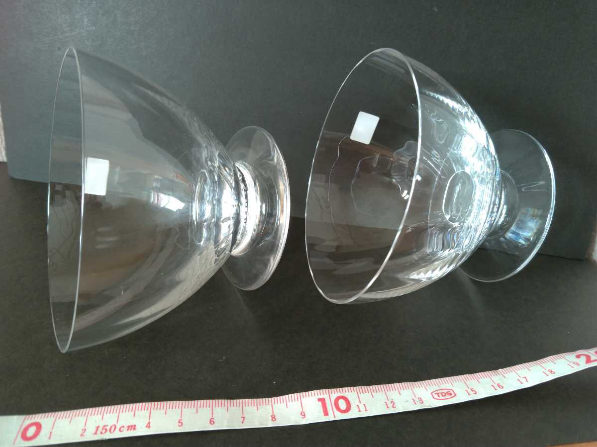レア】セレブ 未使用 バカラ Baccarat デザートカップ グラス 2 レア】セレブ 未使用 バカラ Baccarat デザートカップ グラス 2