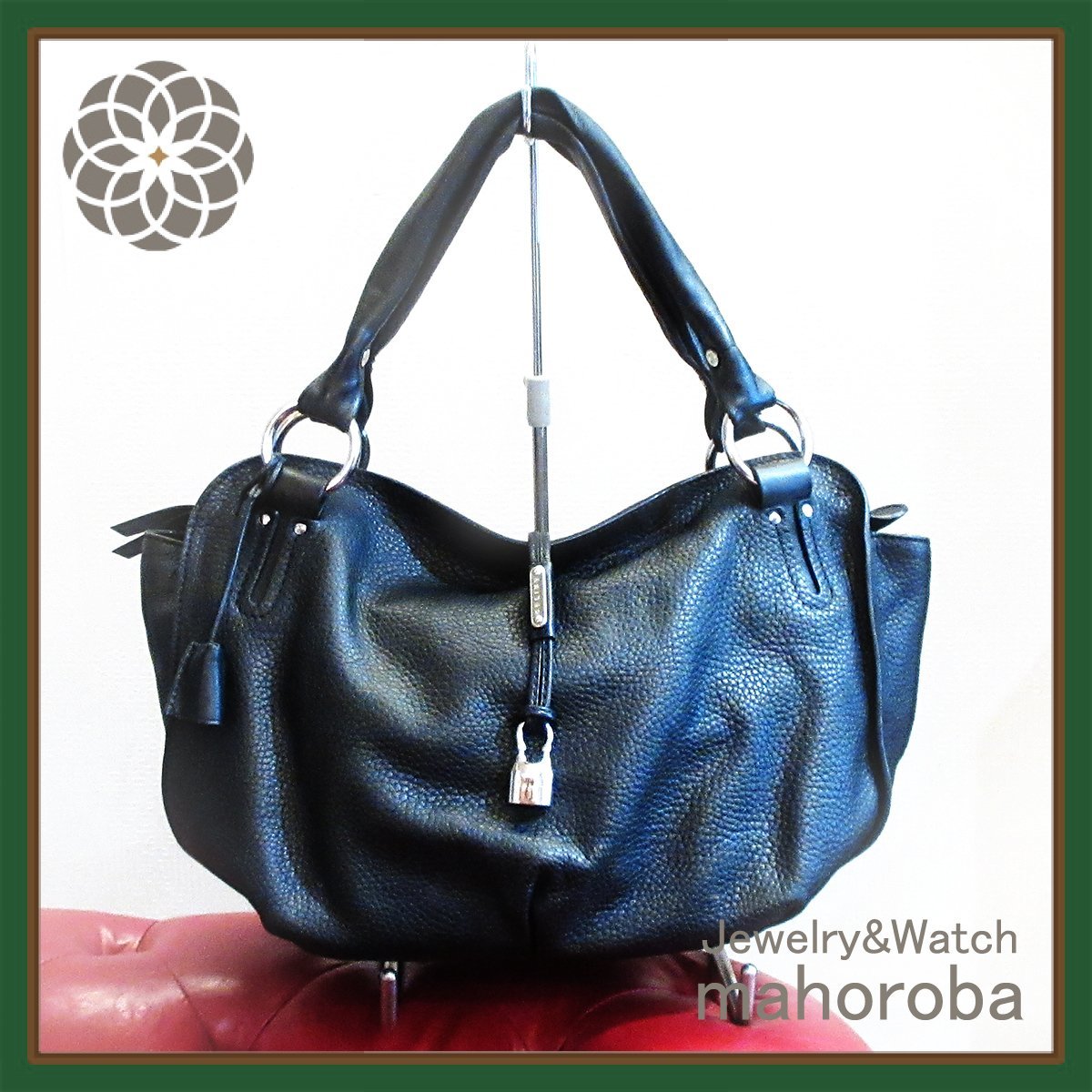 セール☆セリーヌ CELINE ハンドバッグ ビタースウィート レザー 黒 美
