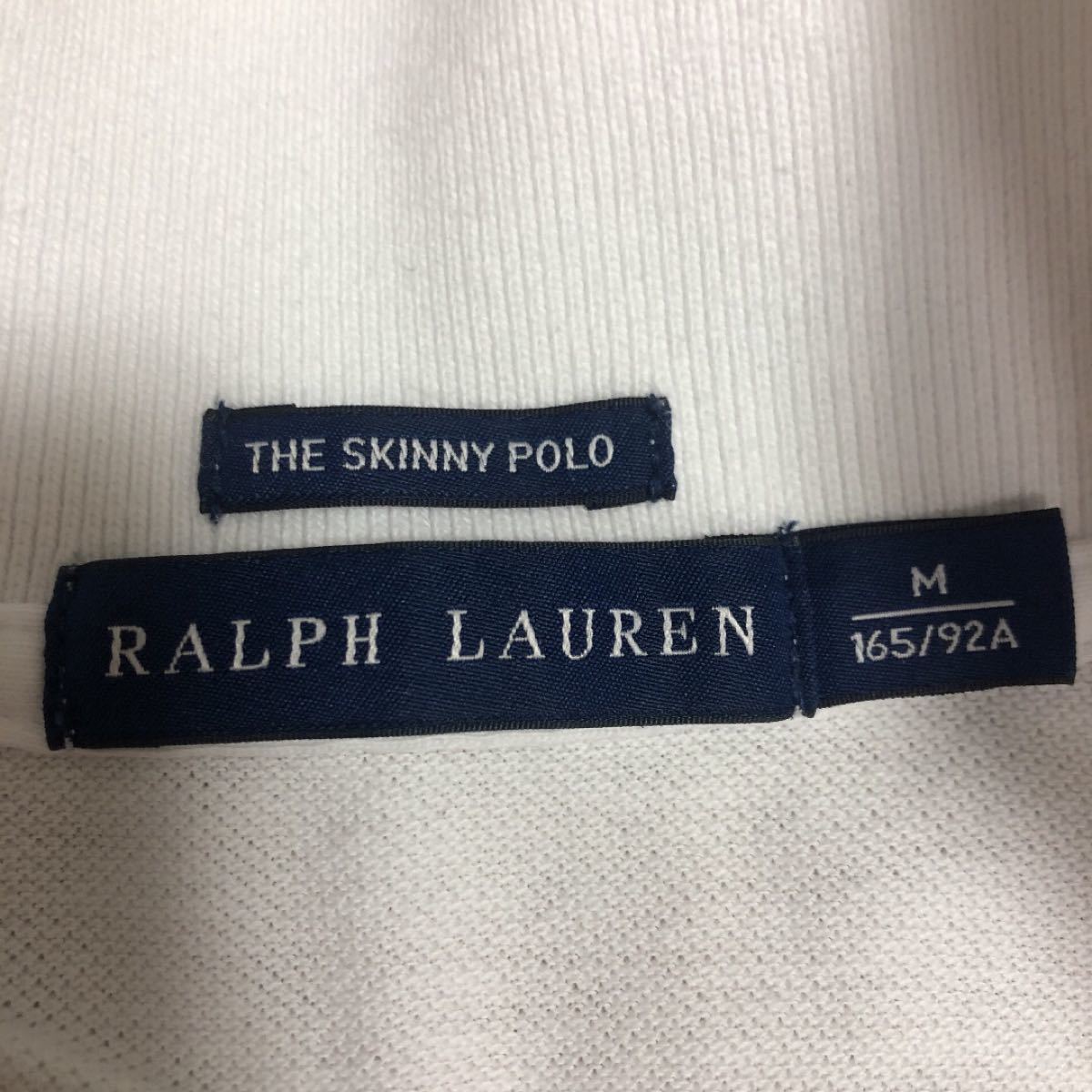 ラルフローレンポロシャツ　レディース　M165/92A ホワイト ビッグポニー RALPH LAUREN