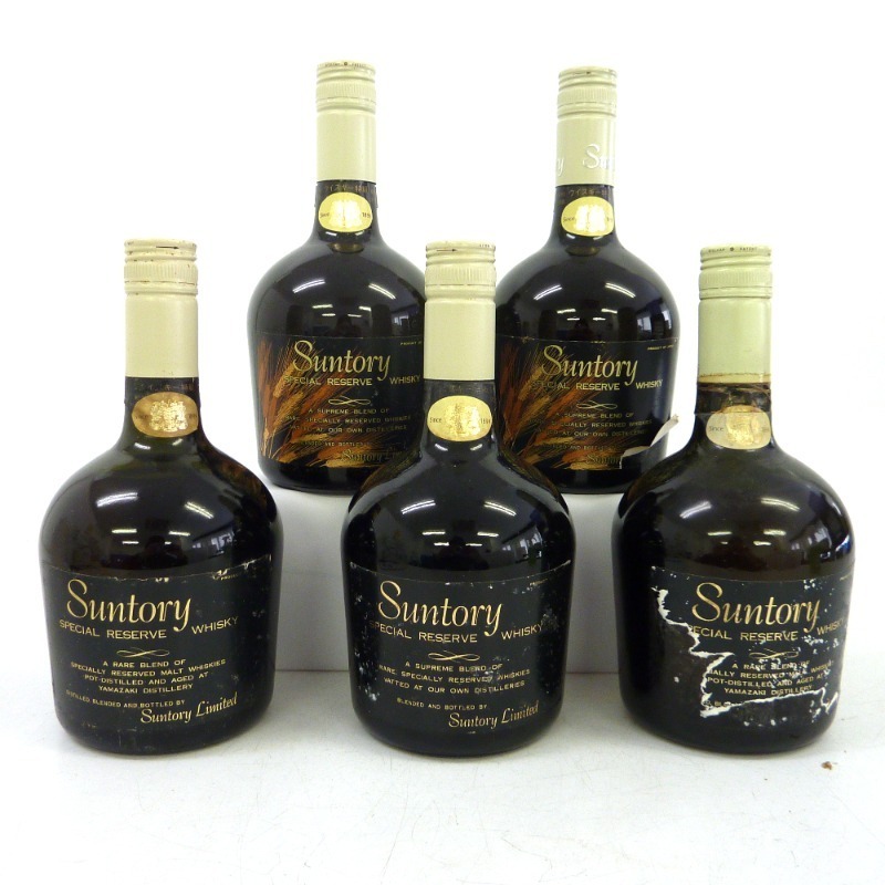 大阪府配送限定 サントリー スペシャルリザーブ 5本セット 760ml 箱