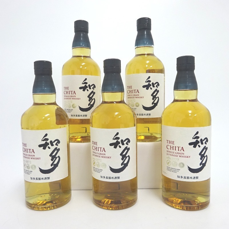 大阪府配送限定 サントリー 知多 シングルグレイン 5本セット 700ml 箱