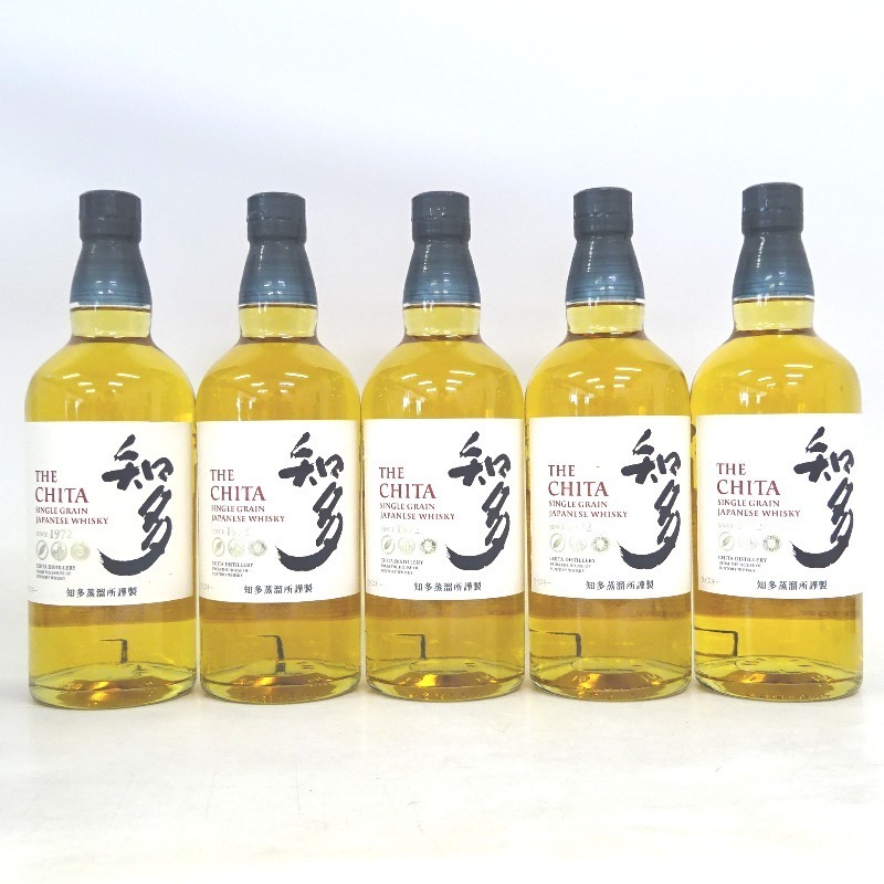 大阪府配送限定 サントリー 知多 シングルグレイン 5本セット 700ml 箱