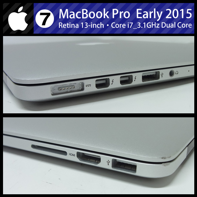 *MacBook Pro (Retina, 13-inch, Early 2015)* Core i7 3.1GHz dual core /16GB/SSD 512GB/US keyboard /MacOS BigSur[07]