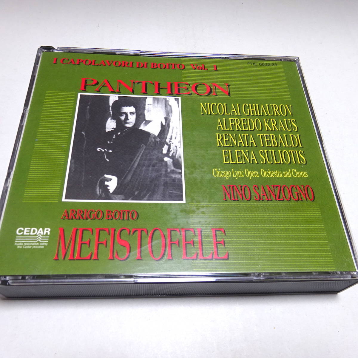 輸入盤/2CD「ボーイト：メフィストーフェレ」サンツォーニョ/ギャウロフ/クラウス/テバルディ/1965年シカゴ/Sanzogno/Mefistofele_画像1