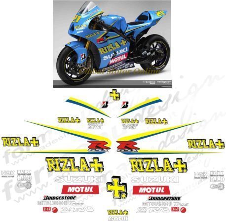 グラフィック デカール ステッカー 車体用 / スズキ GSX-R1000 750 600 / モトGP Rizla Suzuki MotoGP Team 2006_画像1