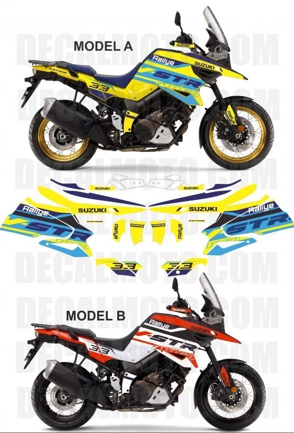 カスタム グラフィック デカール ステッカー 車体用 / スズキ Ｖ－ストローム V-STROM 1050 2020- ( EF11M ) / RALLY YELLOW ORANGE